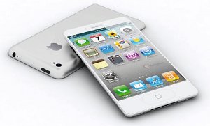 White iPhone 5 mock up image