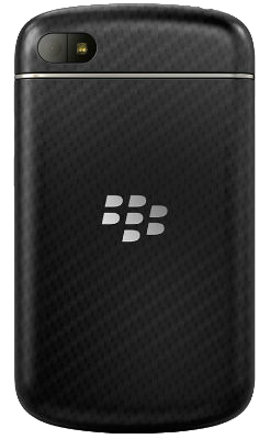 Orange BlackBerryQ10 Black back view