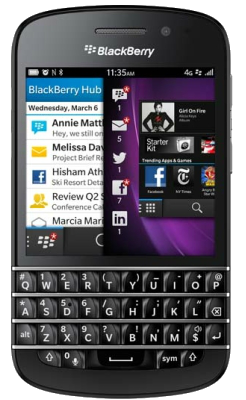 Orange BlackBerryQ10 Black