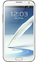 Orange Samsung Galaxy Note 2 LTE White